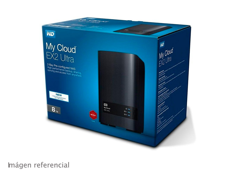 Disco Externo NAS My Cloud Ultra EX2 8TB Western Digital Negro
