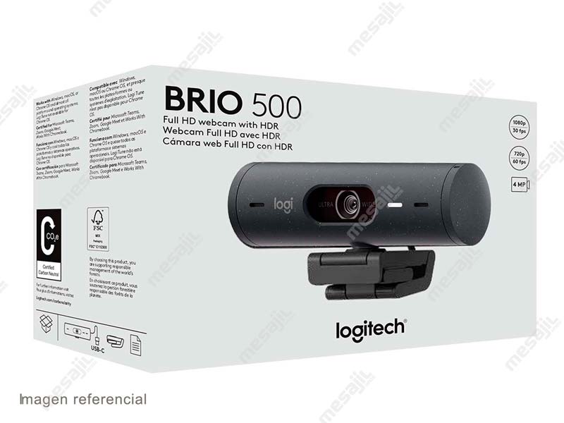 Cámara web Logitech BRIO con vídeo Ultra HD 4K y HDR