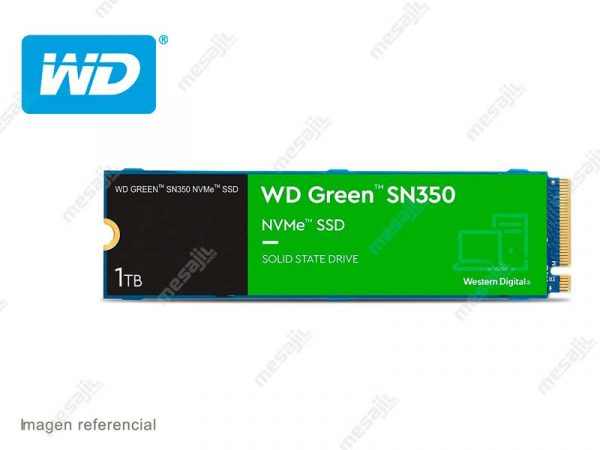 Unidad de Estado Solido Interno M.2 Wester Digital Green 1TB SN350 PCI Express NVME SSD