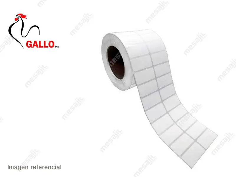 24100-1 ETIQUETAS DE PAPEL 2"X1" 2COL C1 X 3,000