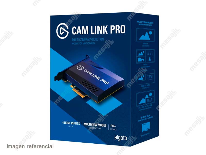 Capturadora de Video Elgato CAM LINK PRO 4K GUAD 4-HDMI - Mesajil