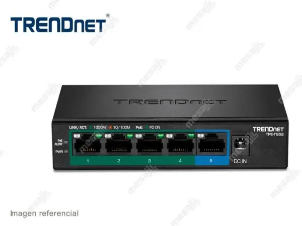 Switch TRENDnet TPE-TG52 5-Port Gigabit PoE