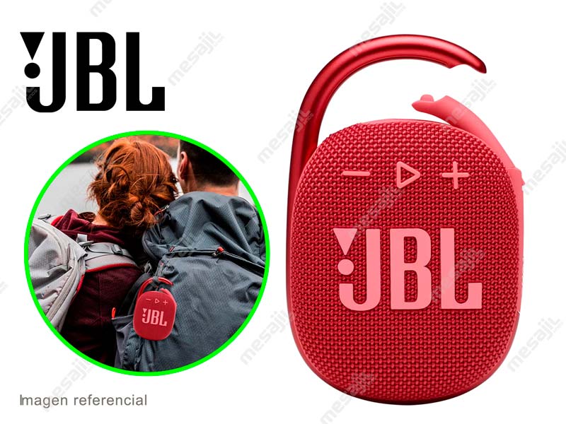 Parlante JBL CLIP 4 Bluetooth Red - Mesajil