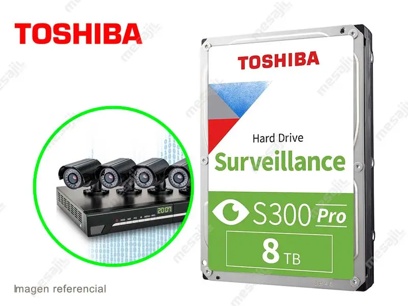 34271-2 Disco Duro de 8TB Interno Toshiba Surveillance S300 3.5" vigilancia