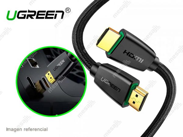 Cable UGREEN HDMI a HDMI 3mts. 4k con trenza