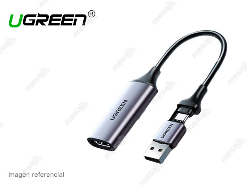 Capturador de Video UGREEN USB/USB-C/HDMI 4K (40189) - Mesajil