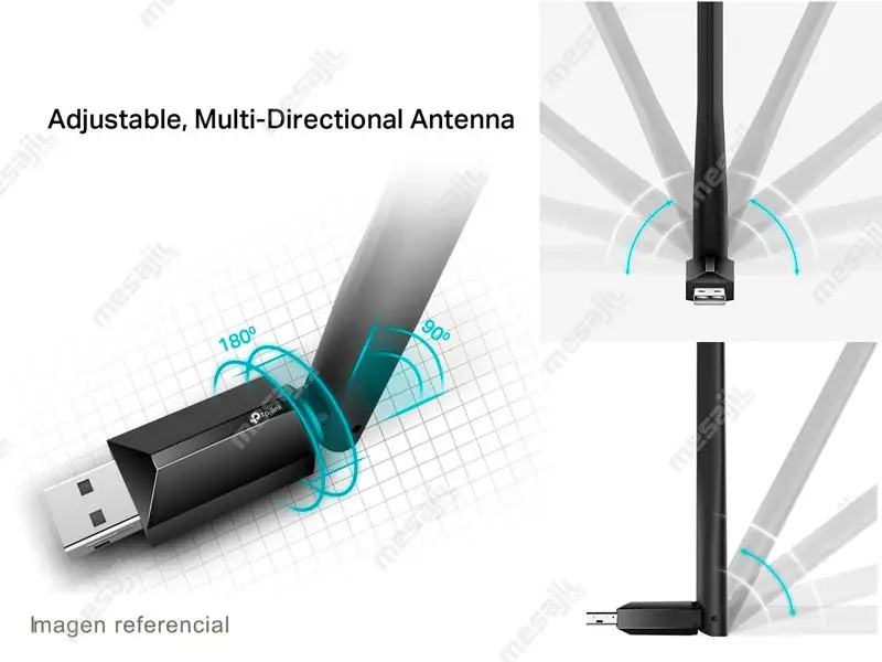 35394-2 Adaptador TP-Link Inalambrico Archer T2U Plus AC600 USB
