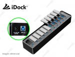 HUB 10 PORTS iDock USB3.0 (IDK-1000) Negro