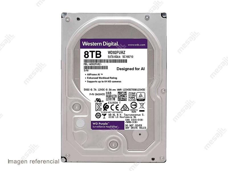 Disco Duro de 8TB Interno Western Digital Purple