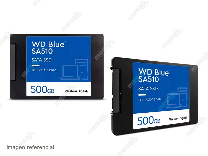 Unidad SSD Interno Western Digital Blue 500GB SA510 R560 W530 SATA 2.5 -  Mesajil