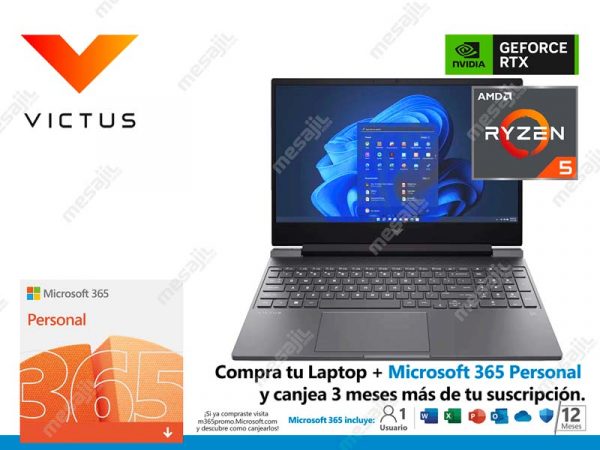 Laptop HP Gaming VICTUS 15-fb0103la AMD Ryzen 5-5600H