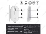 Mouse Logitech Pebble M350 Wireless Blanco