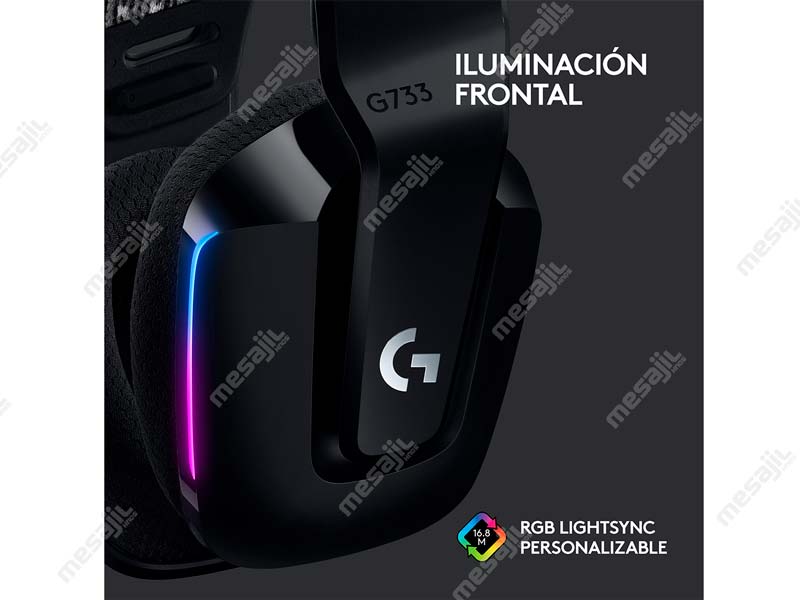 Audifono Gaming Logitech G G733 Lightspeed Wireless RGB Black