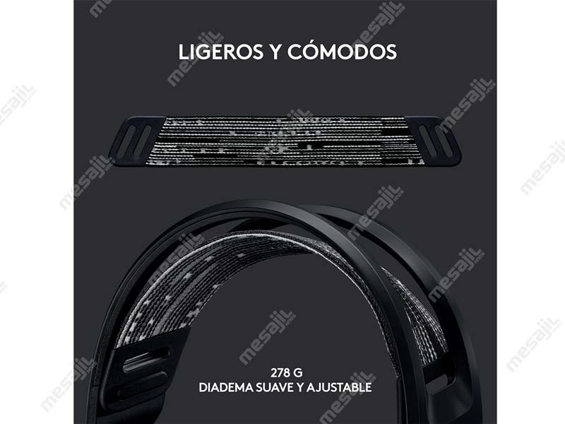 Auriculares gamer inalámbricos Logitech G Series G733 negro con luz rgb LED