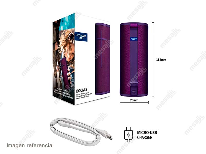 Parlante Ultimate Ears BOOM 3 Bluetooth Ultraviolet Purple - Mesajil