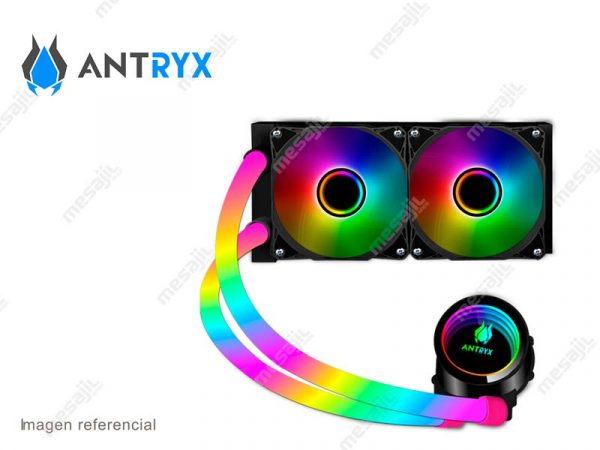 Cooler CPU Antryx Triton Infinity 240 ARGB Enfriamiento liquido Negro (AWC-TI240K)