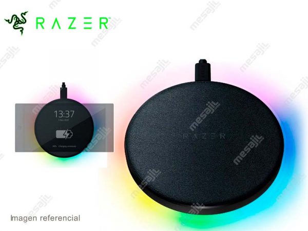 Cargador Inalambrico RAZER Charging PAD USB-C fast Charge 10w Chroma Negro