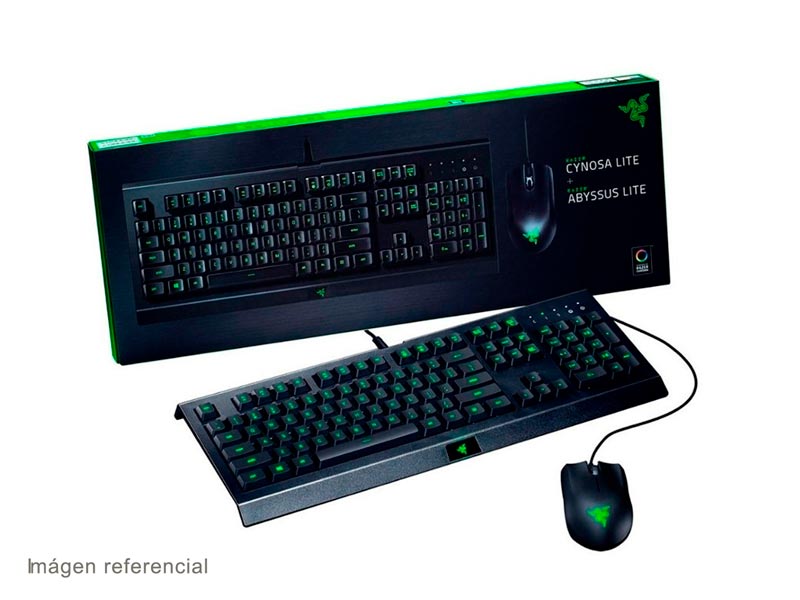 Teclado Y Mouse Inalambrico Gamer Razer Croma Gaming Iluminacion Teclas  Para Pc