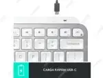 Teclado Logitech MX Keys Mini Wireless Pale Grey