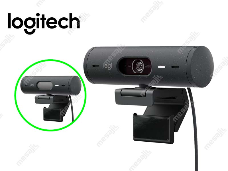 Camara Web Logitech Brio 500 Full HD 1080p USB-C Black - Mesajil