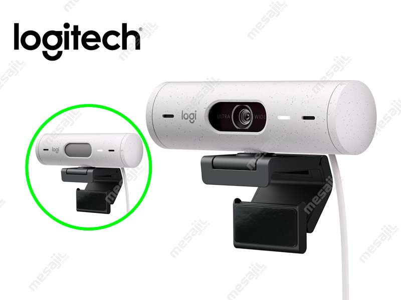 Camara Web Logitech Brio 500 Full HD 1080p USB-C White - Mesajil