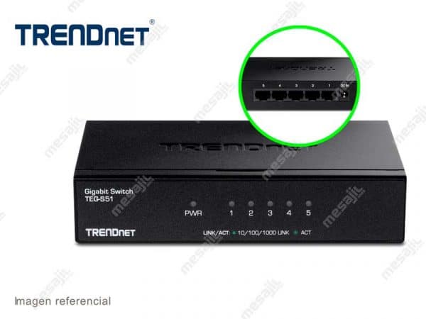 Switch TRENDnet TEG-S51 5-Port Gigabit 10Gbps