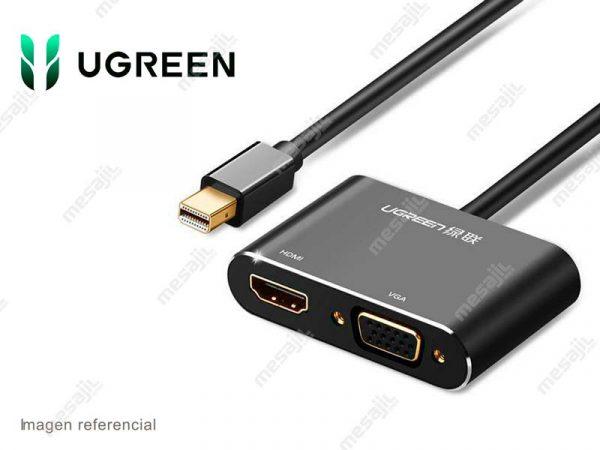 Adaptador UGREEN (20422) convertidor Mini DisplayPort a HDMI + VGA