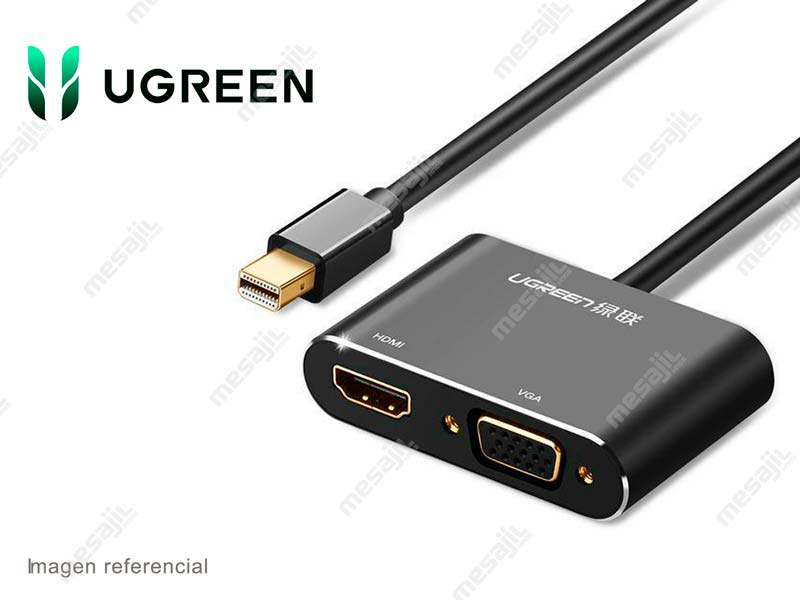 UGREEN Adaptador Mini DisplayPort Thunderbolt a HDMI y VGA Alta