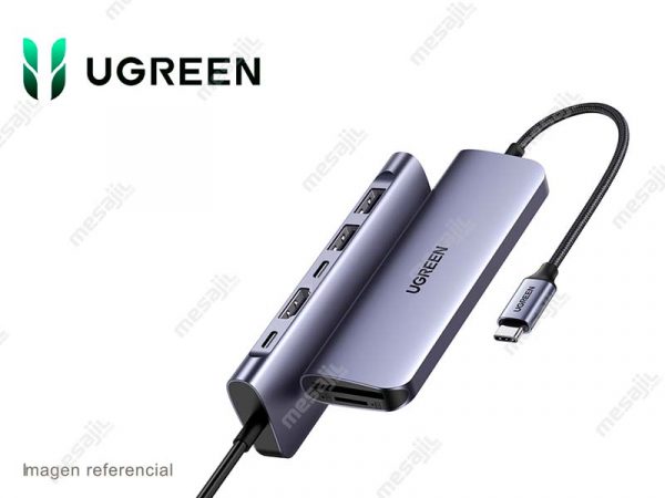Hub UGREEN 7 en 1 USB-C a PD 100W /USB 3.0/4K HDMI/MICRO SD (15214)