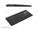 Teclado Targus Multi-Device Antimicrobiano Bluetooth con base para tableta o teléfono
