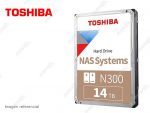 Disco Duro de 14TB Interno Toshiba N300 NAS 512MB