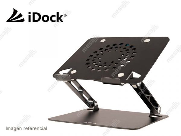 Cooler para Laptop iDock Diamond i50 4 USB 3.0 Aluminio Negro