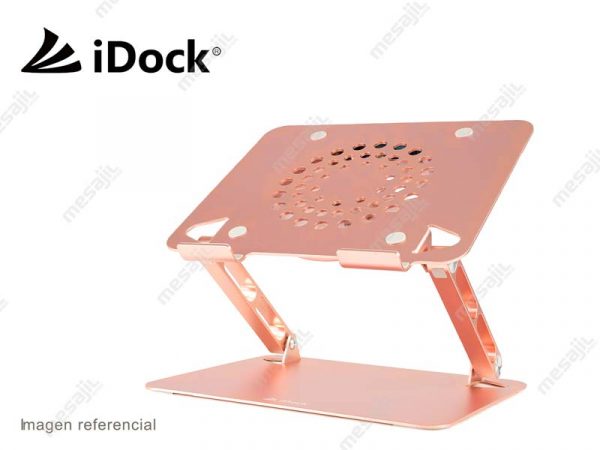 Cooler para Laptop iDock Diamond i50 4 USB 3.0 Aluminio Rosado