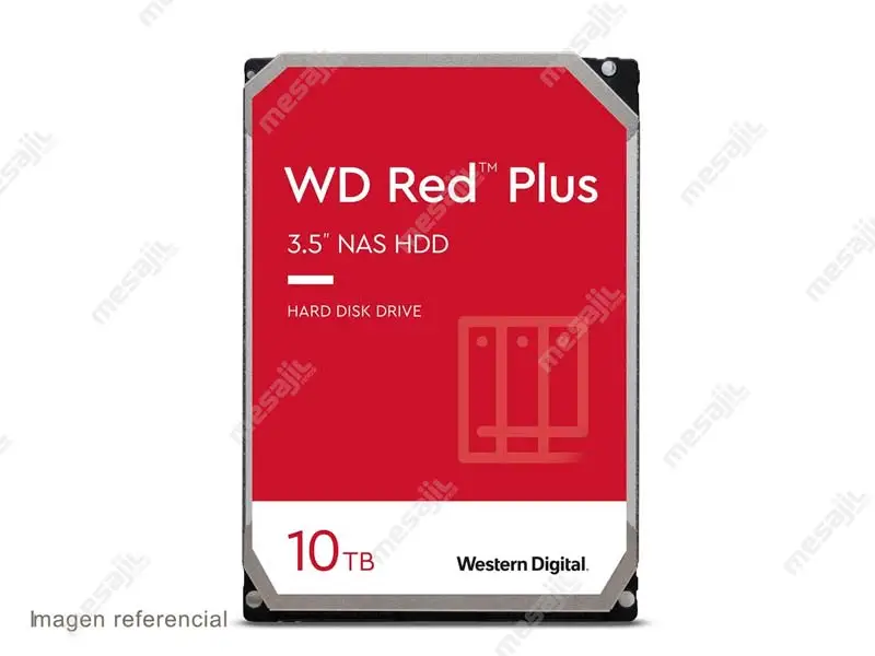 37018-3 Disco Duro de 10TB Interno Western Digital Red Plus NAS SATA 3.5"