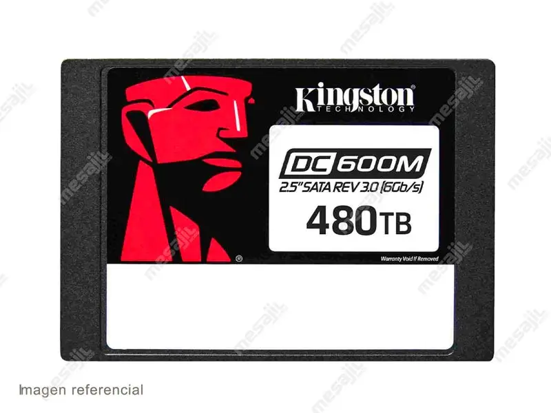 37044-2 Unidad SSD Interno de 480GB Kingston DC600M 2.5" 6Gb/s, NAND 3D