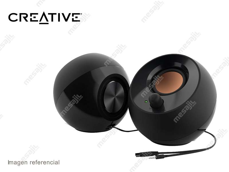 Parlante Creative Pebble V3 2.0 8watts Bluetooth, USB-C, Black