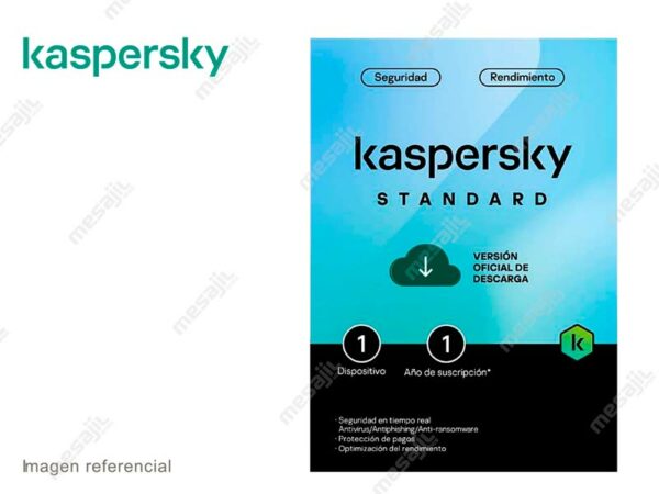 Antivirus Kaspersky Standar 1PC 12 Meses Blister