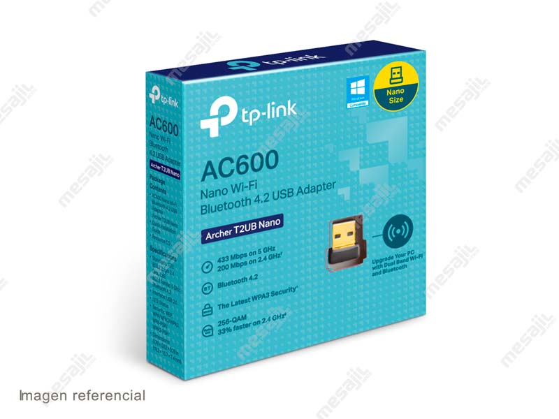 Adaptador TP-Link Inalambrico Archer T2UB Nano AC600/USB/ Bluetooth 4.2