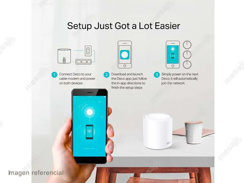 37079-2 Router Mesh TP-Link Deco X20-2 AX1800 Dual Band Whole Home Wi-Fi (packx2)