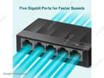 Switch TP-Link 5 Puertos LS1005G 10/100/1000 Mbps