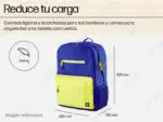Mochila HP Campus Azul Backpack 15.6"