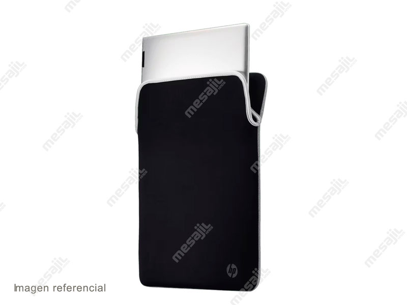 FUNDA HP Neopreno reversible para notebook 14. Black/Silver - Mesajil