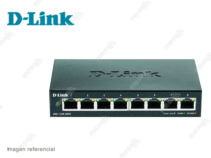 37198-2 Switch D-Link Easy Smart DGS-1100-08V2 8-Port 10/100/1000Mbps