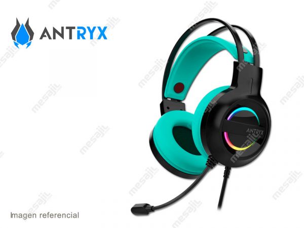 Audifono Gaming Antryx IRIS-K Virtual 7.1 Negro/Turquesa