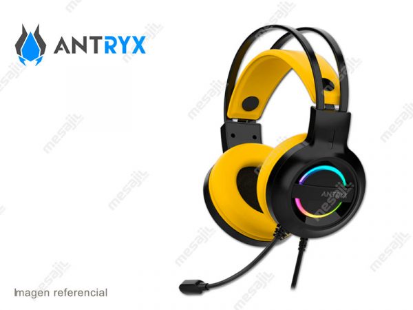 Audifono Gaming Antryx IRIS-K Virtual 7.1 Negro/Amarillo