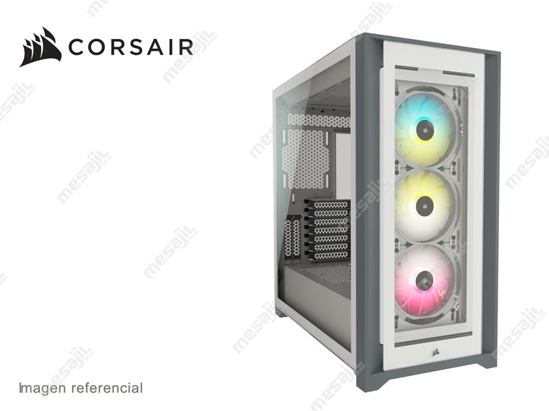 Corsair iCUE 5000X RGB Black Cristal Templado - Caja/Torre