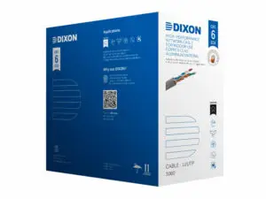ROLLO DIXON CABLE DE RED CAT.6 CCA 4Px23awg 305m GRIS