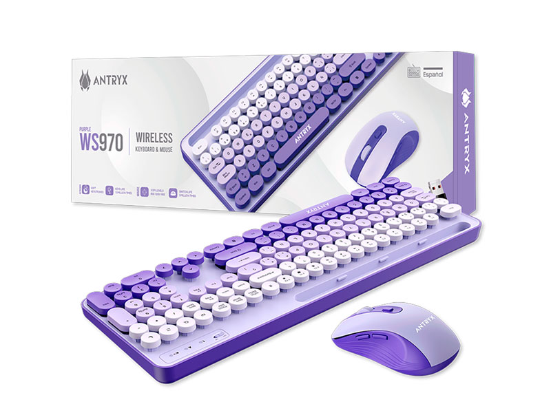 Antryx WS-970 Teclado Mecánico + Mouse Holder Slot