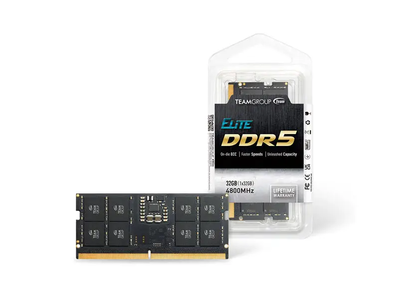 メモリー team SO-DIMM DDR5 5600MHz 32Gkit(16GBx2) ELITE DDR5 LAPTOP MEMORY 32GB(2x16GB) 5600MHz CL46 - TEAMGROUOP