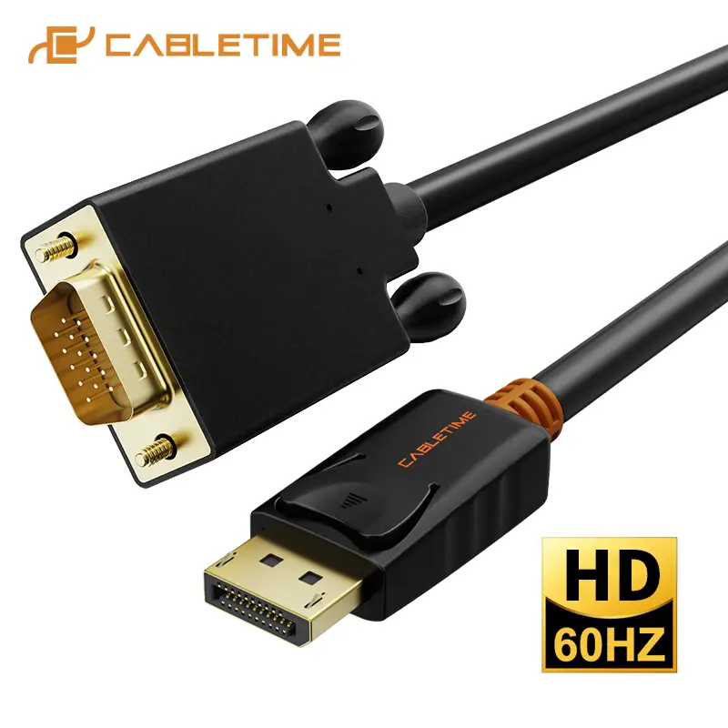 Cable CABLETIME CD35K DisplayPort a VGA 1.8 Mts